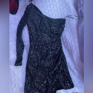 Windsor sequin one shoulder dress